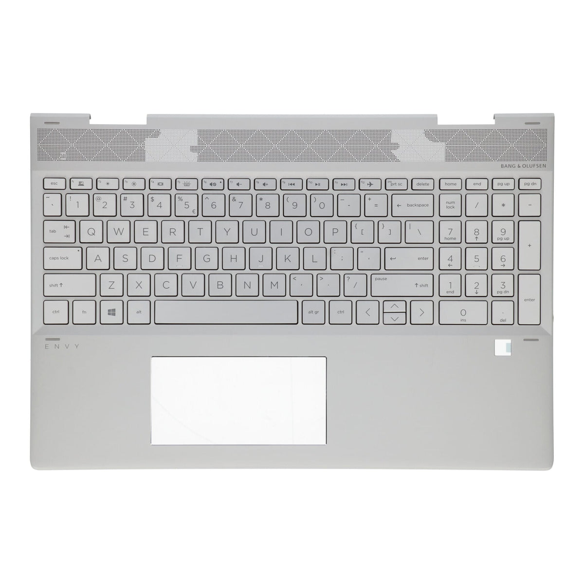 Ty hp laptop toetsenbord qwer us + top cover - zilver