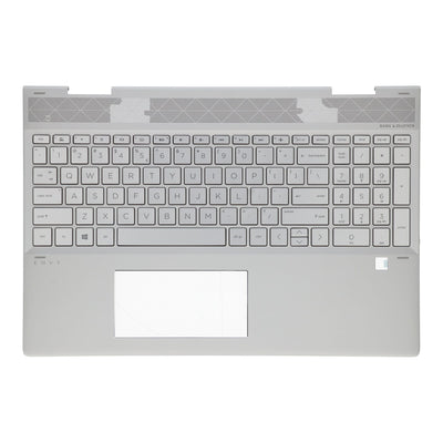 Ty hp laptop toetsenbord qwer us + top cover - zilver