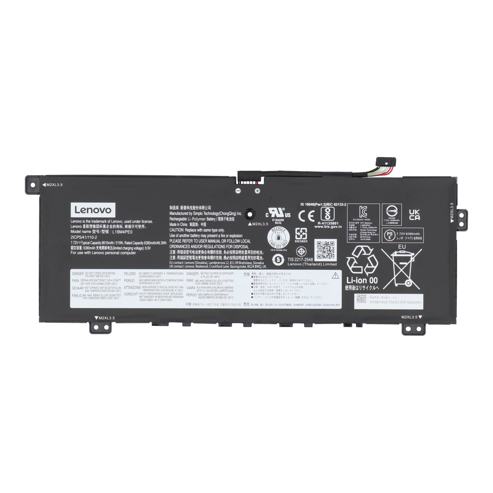 Lenovo laptop accu 6390 mah