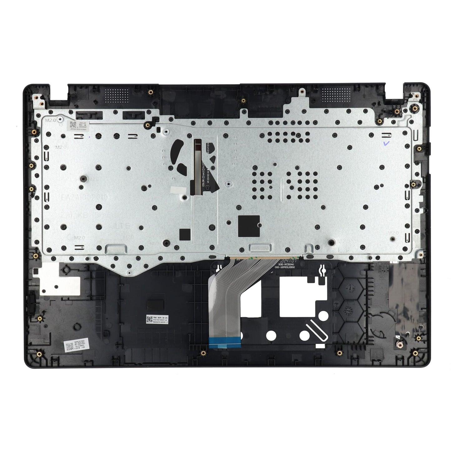 Ty acer laptop toetsenbord qwer us + top cover - zwart