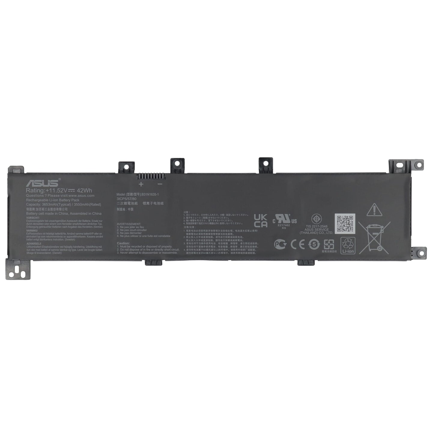 Asus laptop accu 3650mah