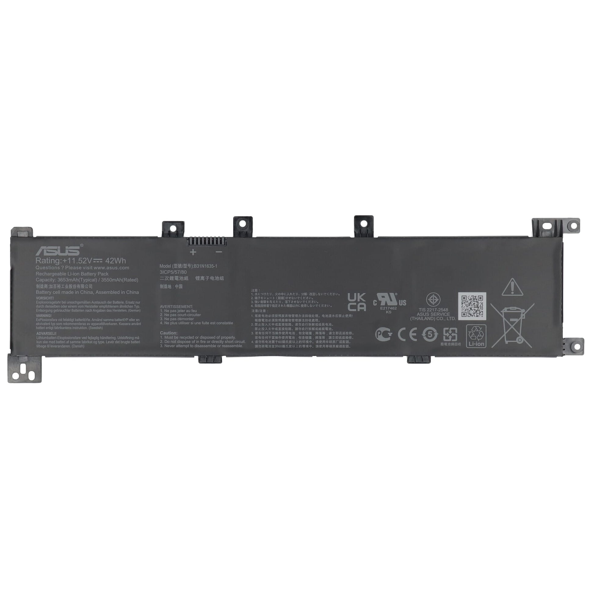 Asus laptop accu 3650mah