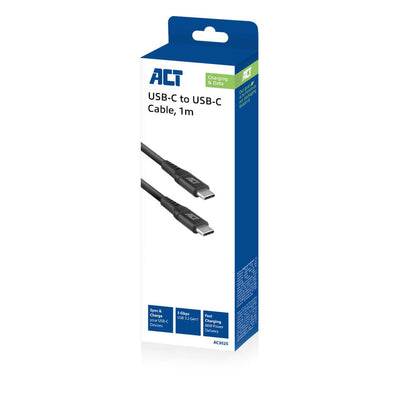 Act oplaadkabel ac3025 usb-c mannelijk zwart