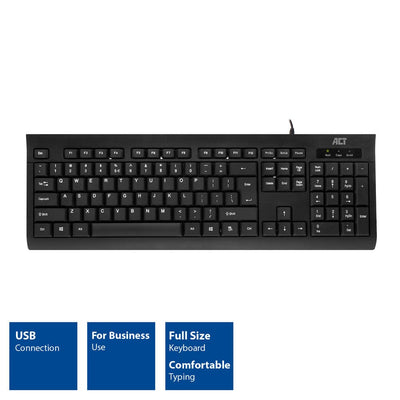 Act business toetsenbord usb (qwerty us layout)