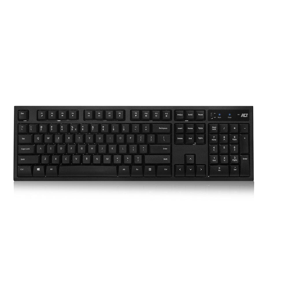 Act draadloos toetsenbord en muis usb nano ontvanger qwerty