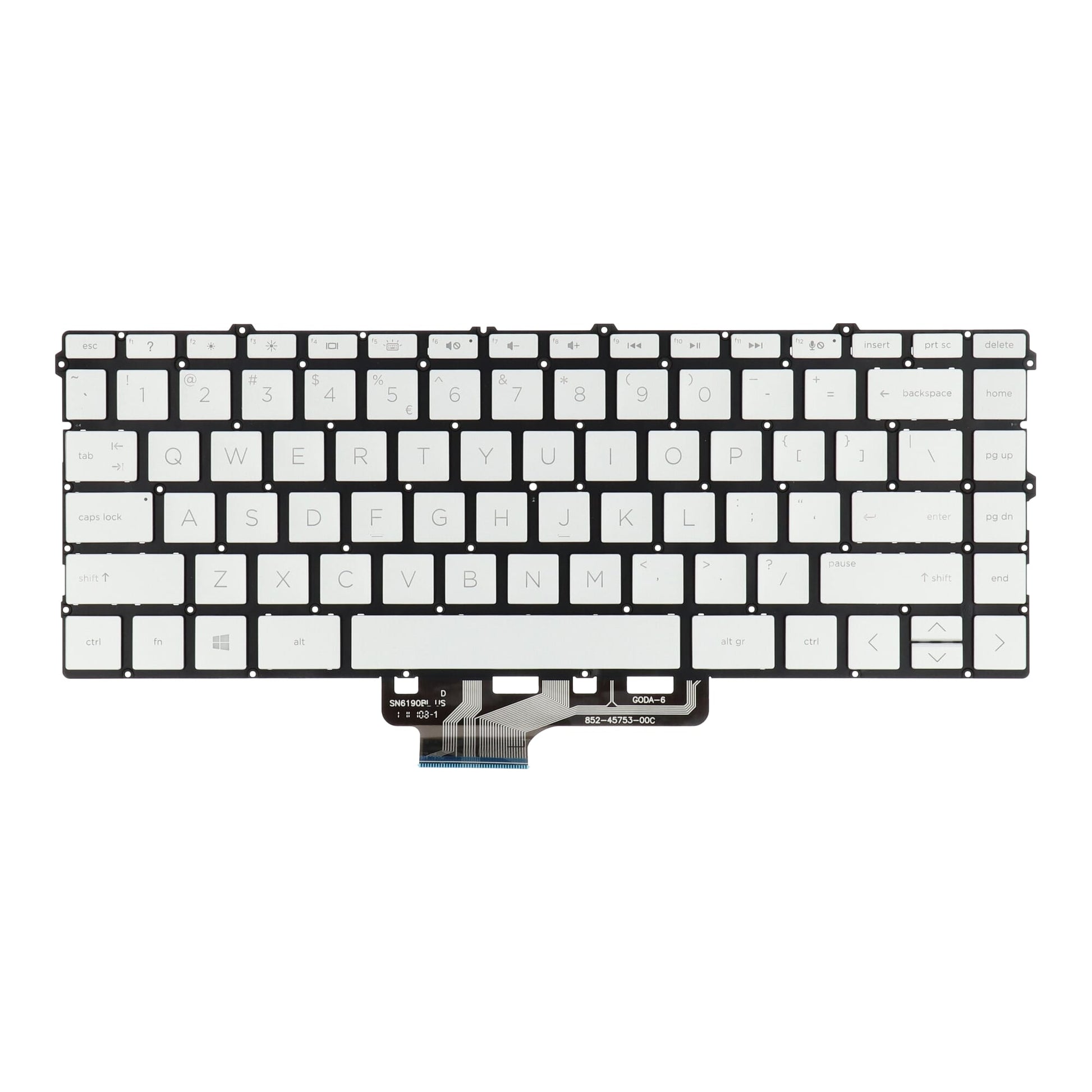 Ty hp laptop toetsenbord qwer us, backlit