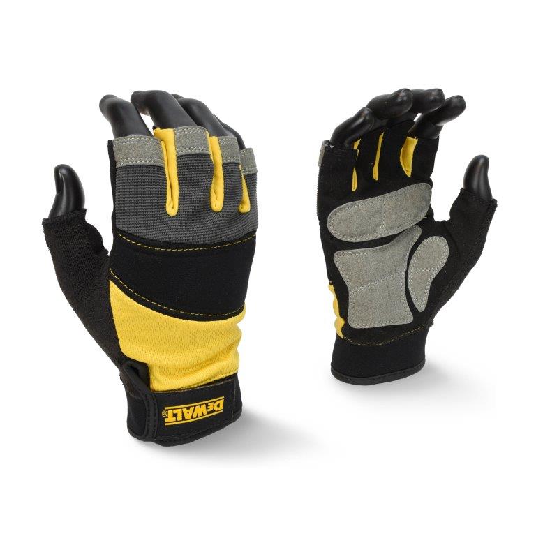 Dewalt dpg213 zwarte handschoen | halve vingers | maat l - dpg213leu