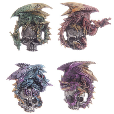 Gothic drakenschedel magneet