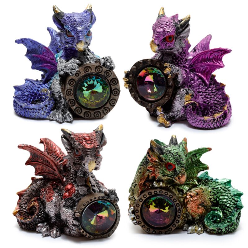 Elements gemstone schild draak
