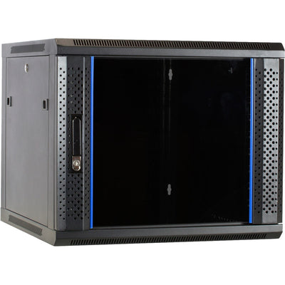 Dsi 9u wandkast met glazen deur - ds6609 server rack (zwart, 600 x 600 x 500mm)