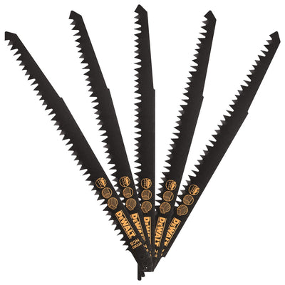 Dewalt accessoires reciprozaagblad hcs 240x4,4-6,0mm snel en ruw zagen, bv. snoeien - dt2352-qz