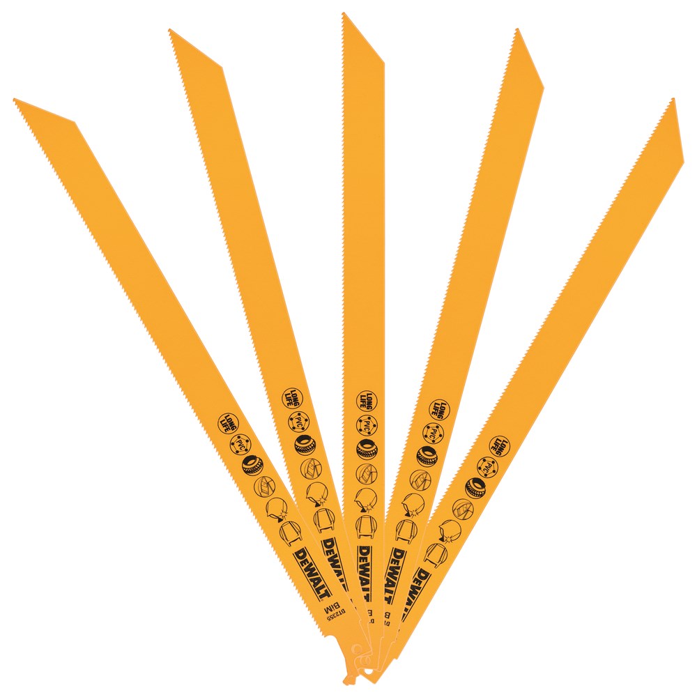 Dewalt accessoires reciprozaagblad bim 305x1,8mm snelle zaagsnede in alle materialen - dt2355-qz