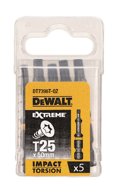 Dewalt accessoires impact torsion 50mm torx t25 - dt7396t-qz