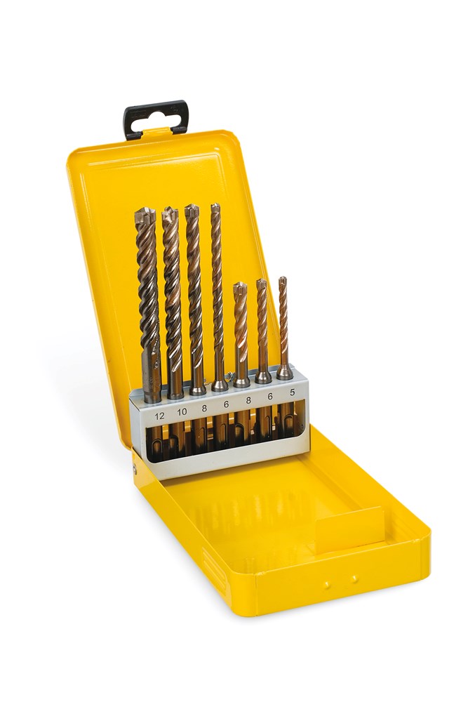 Dewalt accessoires cassette 7-delig sds+ boor xlr (5, 6x2, 8x2, 10, 12mm) - dt8976-qz