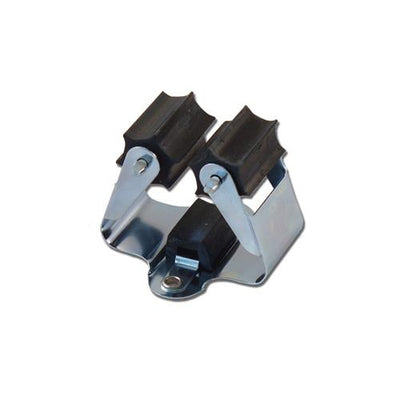 Steelklem prax ø30 zwarte rol voor stelen van 28 tot 38 mm