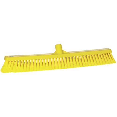 Vikan bezem medium 600mm geel