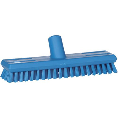 Vikan vloerschrobber hard met waterdoorlaat 65x270 blauw