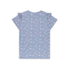 Daisy flower | blauw uv zwemshirt met korte mouwen