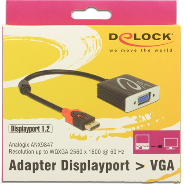 DeLOCK DisplayPort 1.2 > VGA (female)