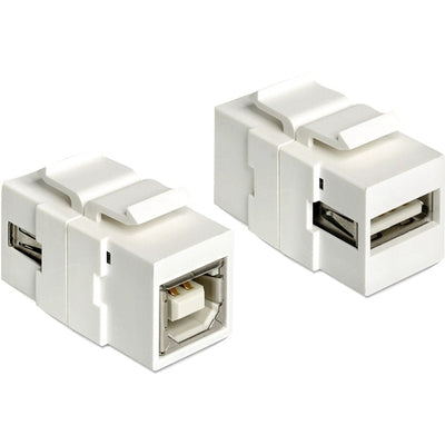 Delock keystone module usb 2.0 a naar usb 2.0 b aansluiting (voor keystone houders met 19,2x14,9 mm)