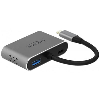 Delock usb-c > hdmi + vga adapter (grijs, 0,12 meter)