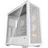 Deepcool morpheus midi tower behuizing (wit | 4x usb-a | 1x usb-c | rgb | tempered glass)