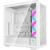 Deepcool morpheus midi tower behuizing (wit | 4x usb-a | 1x usb-c | rgb | tempered glass)