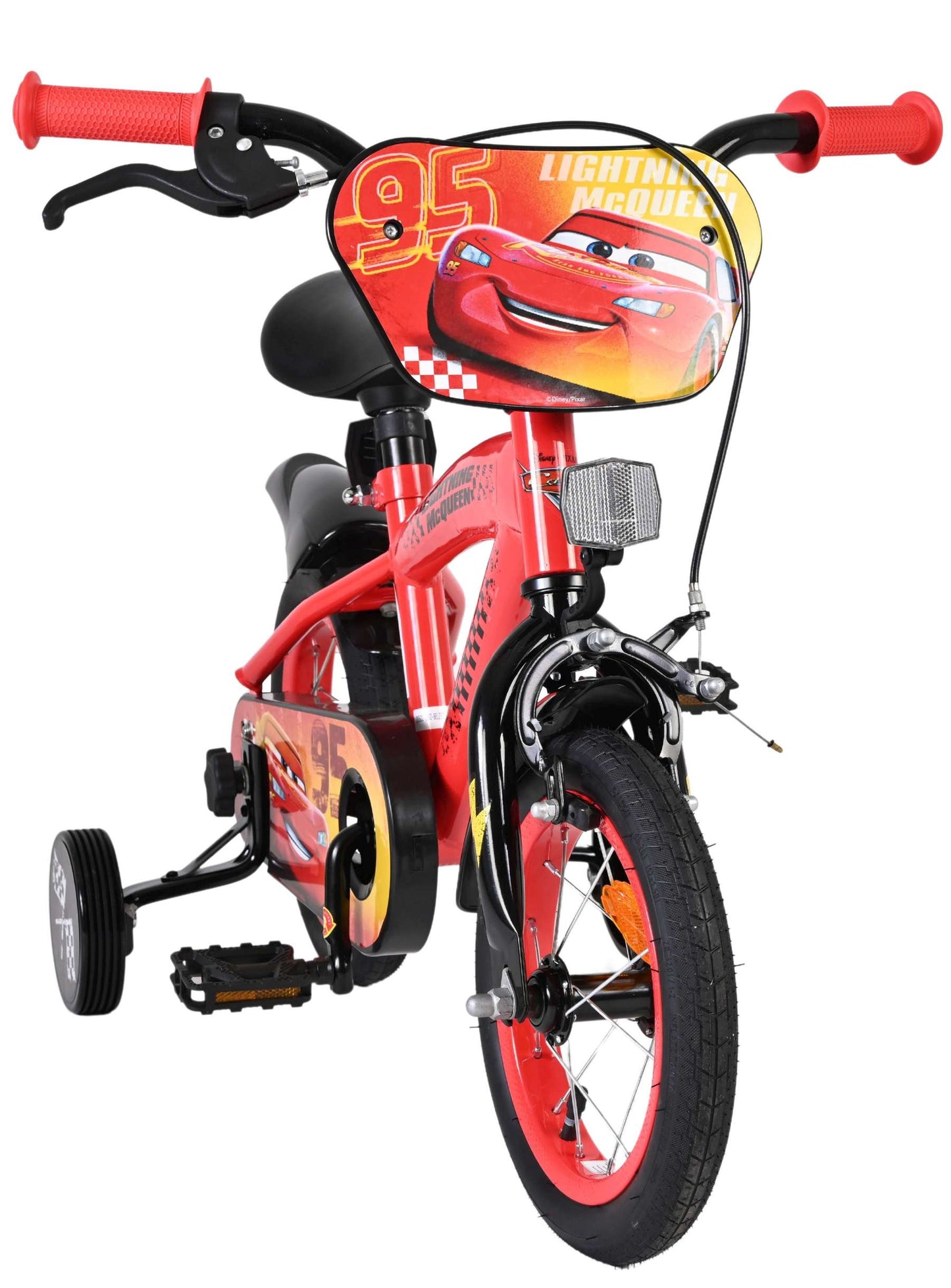 Disney autos disney cars kinderfiets - jongens - 12 inch - rood