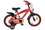 Disney autos disney cars kinderfiets - jongens - 14 inch - rood - twee handremmen - afbeelding 1