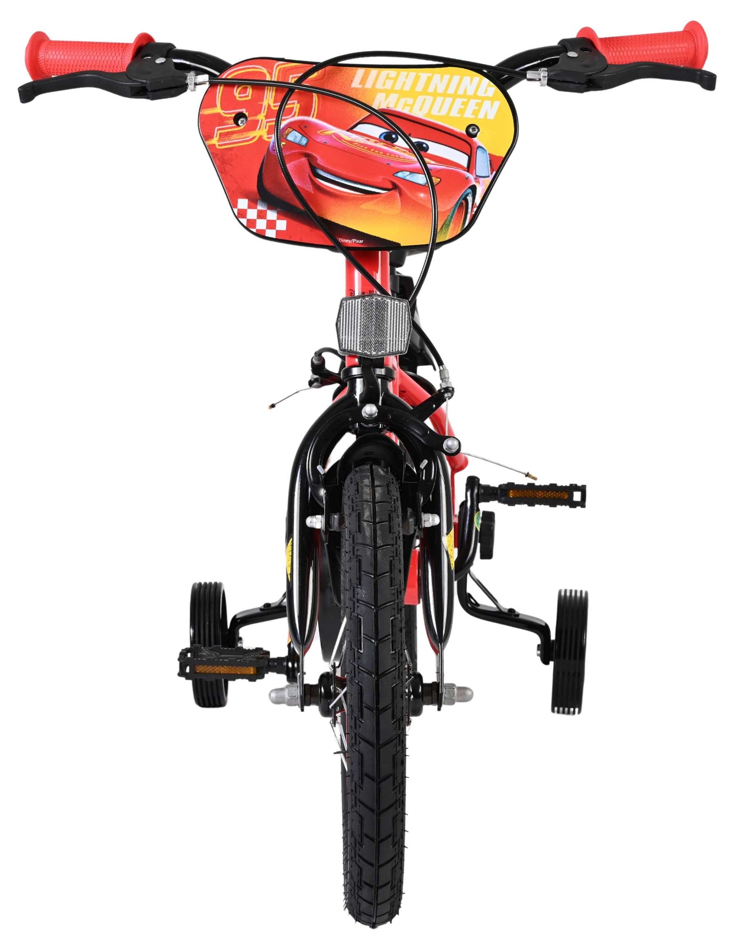 Disney autos disney cars kinderfiets - jongens - 14 inch - rood - twee handremmen