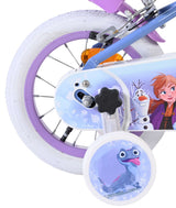Disney die eiskönigin disney frozen 2 kinderfiets - meisjes - 12 inch - blauw paars - twee handremmen - afbeelding 2