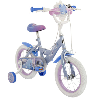 Disney die eiskönigin disney frozen 2 kinderfiets - meisjes - 14 inch - blauw paars - twee handremmen