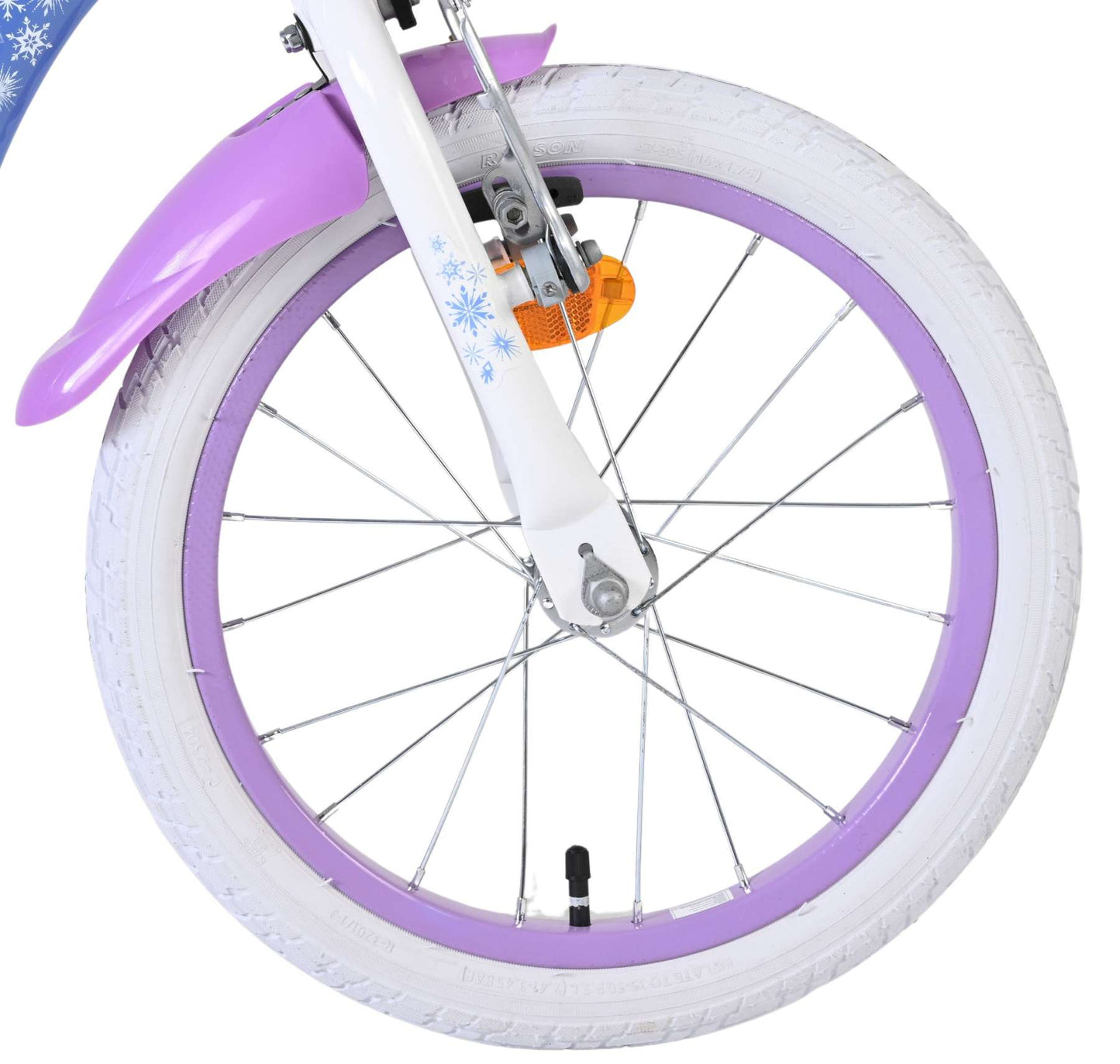 Volare disney frozen 2 kinderfiets - meisjes - 16 inch - blauw paars - twee handremmen