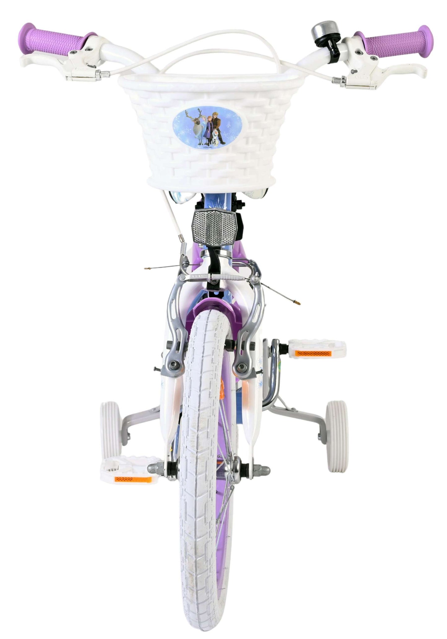 Volare disney frozen 2 kinderfiets - meisjes - 16 inch - blauw paars - twee handremmen