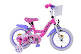 Disney Minnie Kinderfiets Meisjes 14 inch Roze Twee handremmen - afbeelding 1