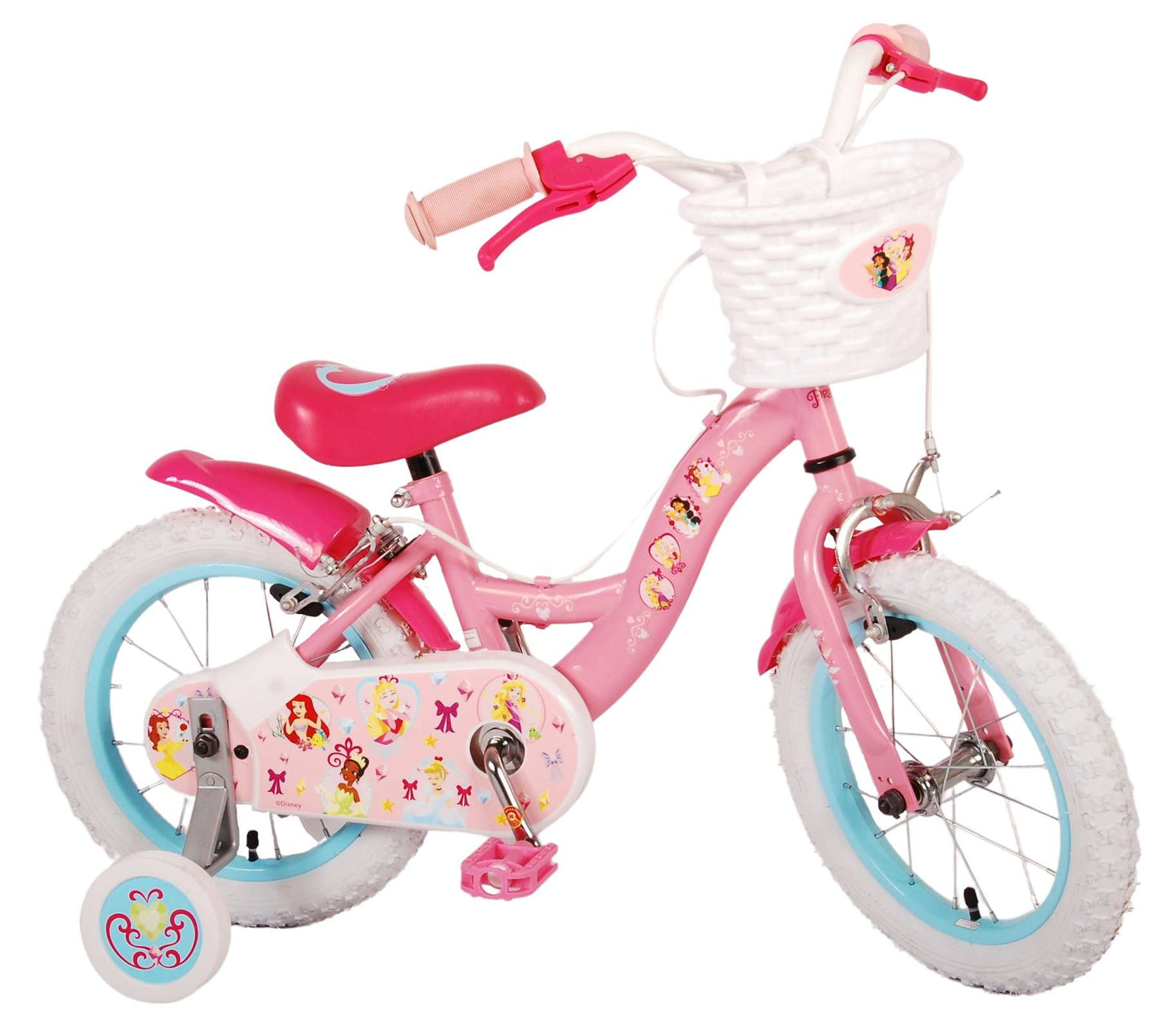 Disney Princess Kinderfiets - Meisjes - 14 inch - Roze - Twee handremmen