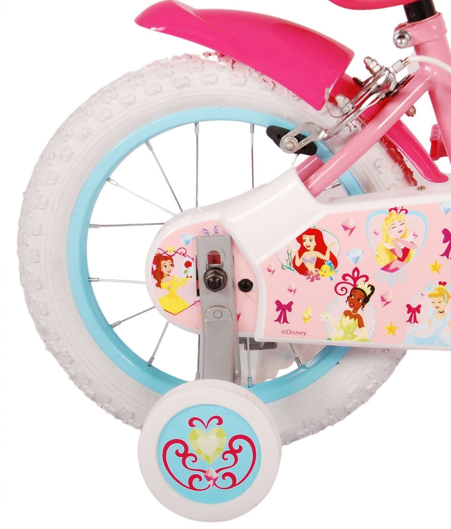 Disney prinzessin disney princess kinderfiets - meisjes - 14 inch - roze