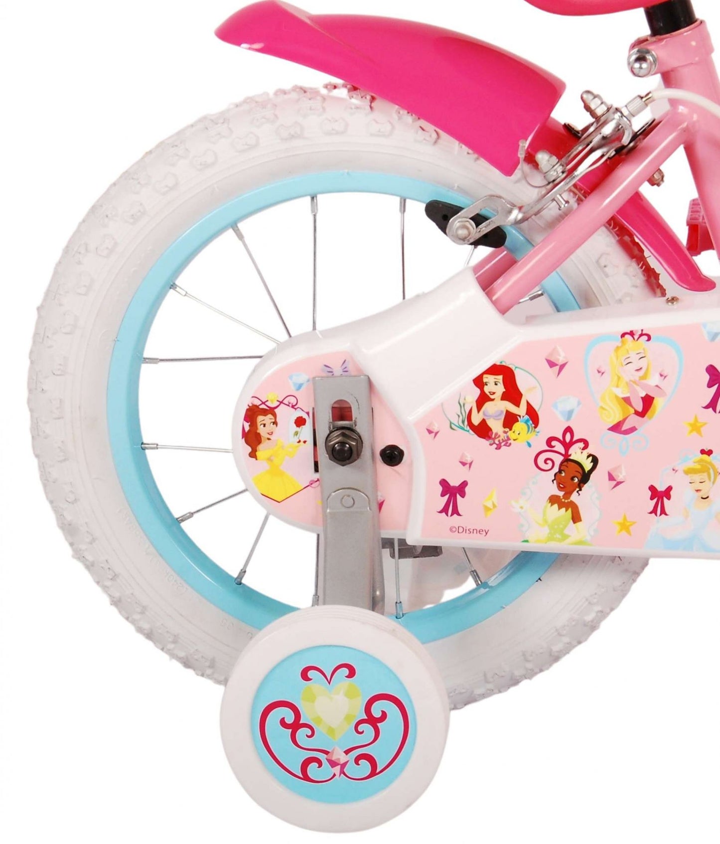 Disney Princess Kinderfiets - Meisjes - 14 inch - Roze - Twee handremmen