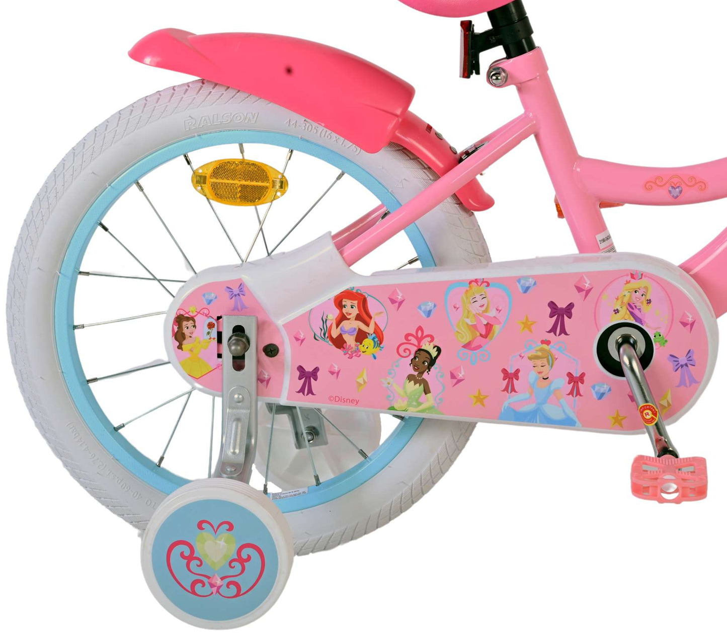 Disney 16 inch fiets princess roze 21580