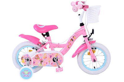 Volare magic royals kinderfiets - meisjes - 12 inch - roze - twee handremmen