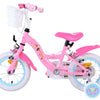 Volare magic royals kinderfiets - meisjes - 12 inch - roze - twee handremmen