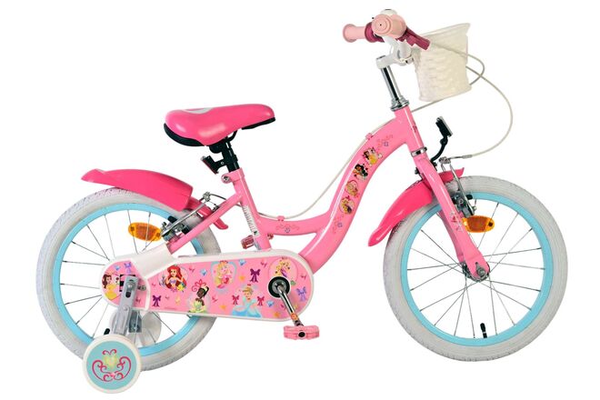 Disney prinzessin disney princess kinderfiets - meisjes - 16 inch - roze - twee handremmen