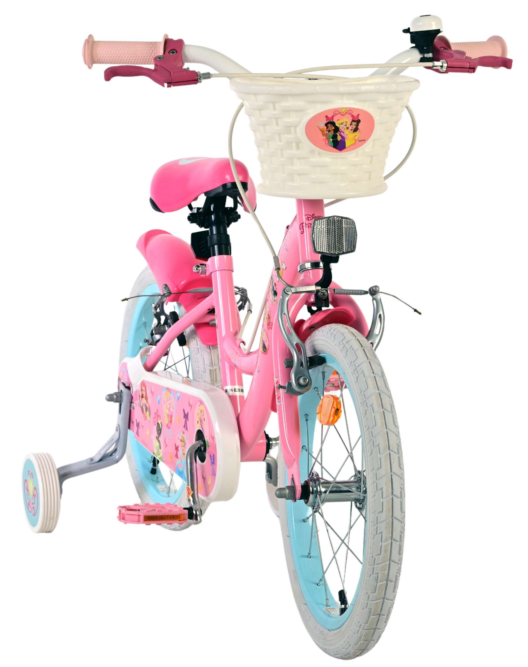 Volare magic royals kinderfiets - meisjes - 16 inch - roze - twee handremmen