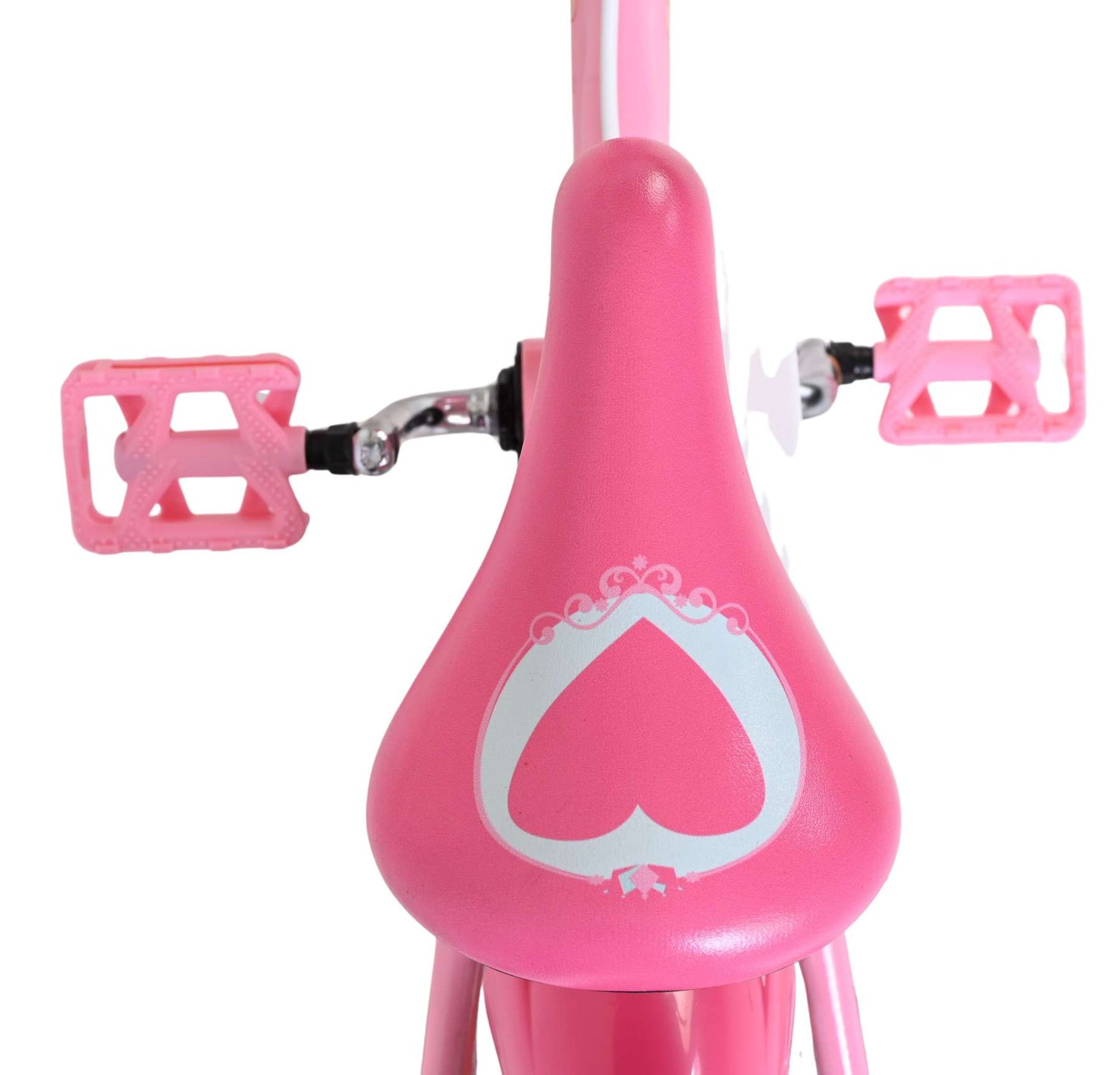 Disney prinzessin disney princess kinderfiets - meisjes - 12 inch - roze - twee handremmen