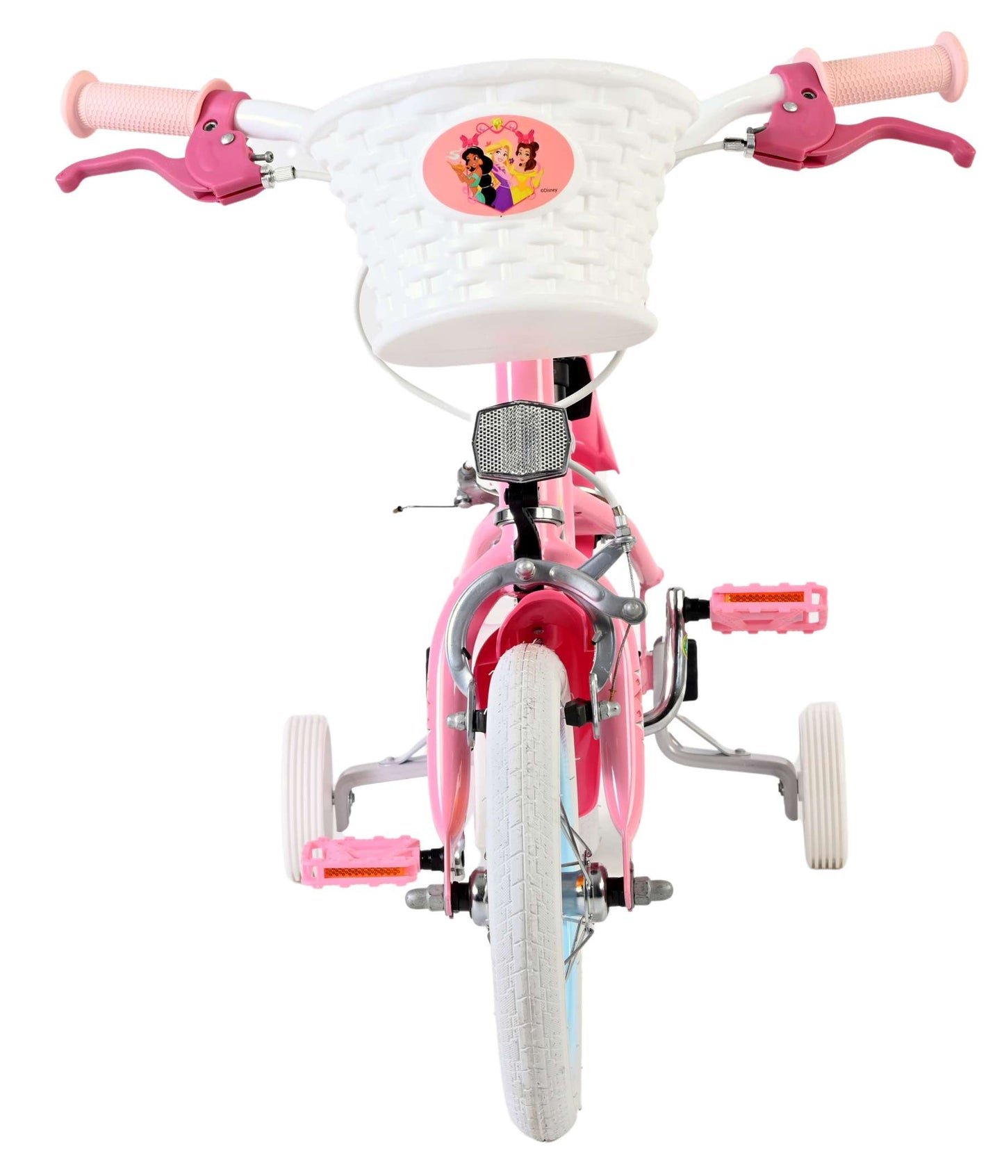 Disney prinzessin disney princess kinderfiets - meisjes - 12 inch - roze - twee handremmen