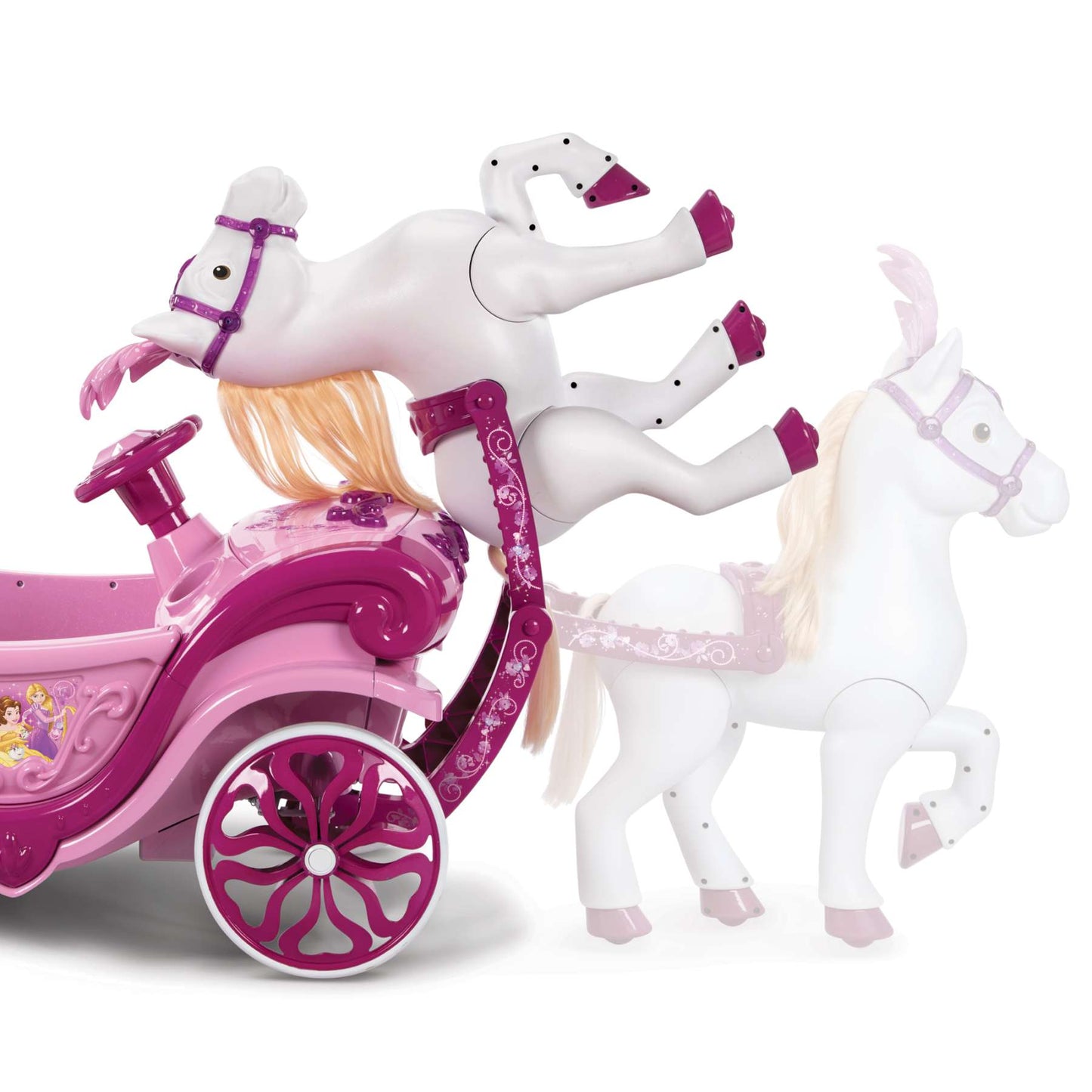Disney prinzessin disney princess paard met koets - elektrische ride-on