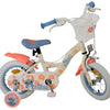 Stich disney stitch kinderfiets - meisjes - 12 inch - twee handremmen - crème koraal blauw