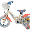 Stich disney stitch kinderfiets - meisjes - 12 inch - twee handremmen - crème koraal blauw