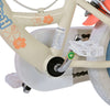 Stich disney stitch kinderfiets - meisjes - 12 inch - twee handremmen - crème koraal blauw
