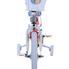 Stitch Stitch Kinderfiets Meisjes 16 inch Crème Koraal Blauw Twee handremmen